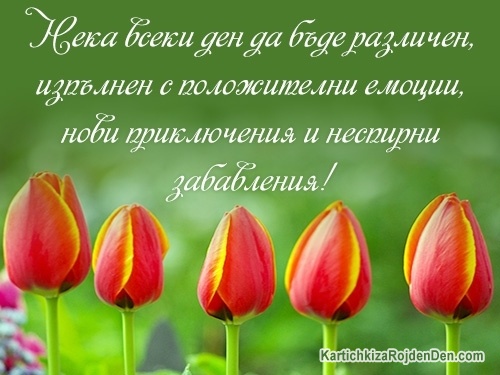 Нека всеки ден да бъде различен, изпълнен с положителни емоции, нови приключения и неспирни забавления